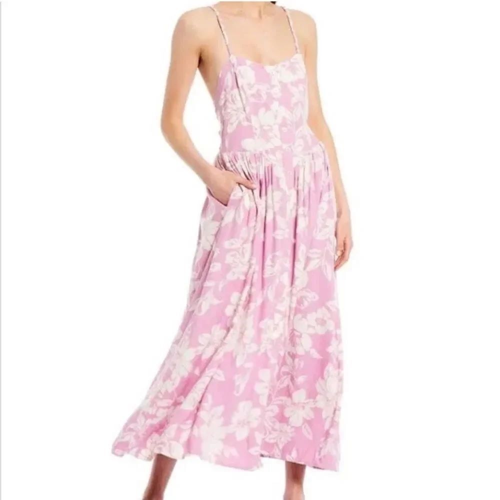 Free People floral the Perfect sundress midi length